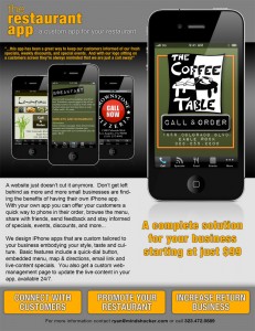 The Restaurant App - Flyer The Restaurant App - Flyer